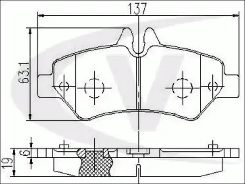 Тормозные колодки дисковые VAICO V30-8197