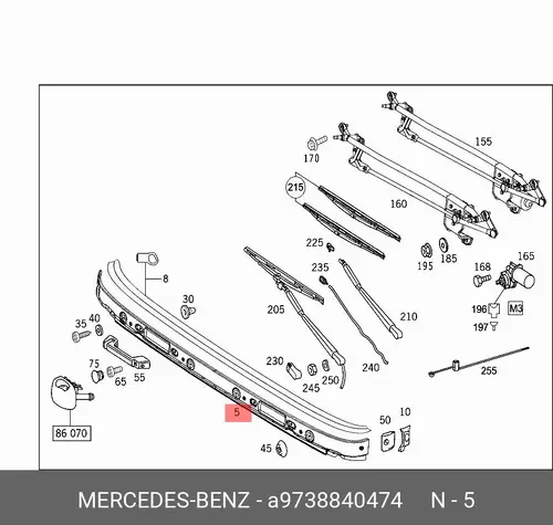 накладка панели !перед.\ MB Axor 973 884 04 74