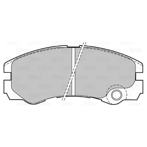 Тормозные колодки дисковые VALEO 598661