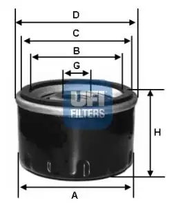 Фильтр масляный UFI 23.278.00 Opel