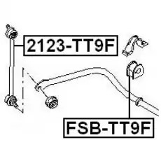 Тяга стабилизатора FEBEST 2123-TT9F