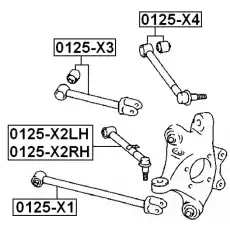 Рычаг подвески FEBEST 0125-X2RH