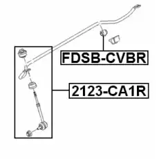 Тяга стабилизатора FEBEST 2123-CA1R