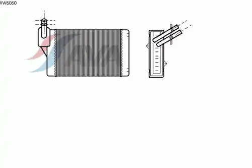 Радиатор печки AVA VW6060