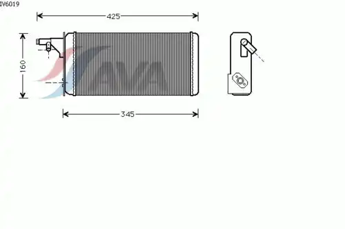 Радиатор печки AVA IV6019