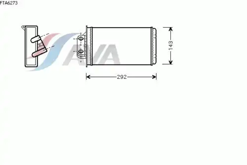 Радиатор печки AVA FTA6273