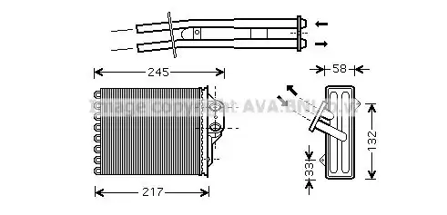Радиатор печки AVA FTA6304