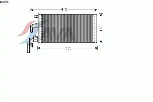 Радиатор печки AVA IV6096