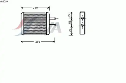 Радиатор печки AVA KA6010