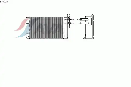 Радиатор печки AVA ST6025
