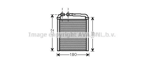Радиатор печки AVA VW6256