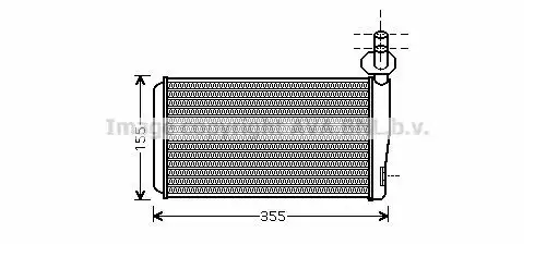 Радиатор печки AVA VW6259