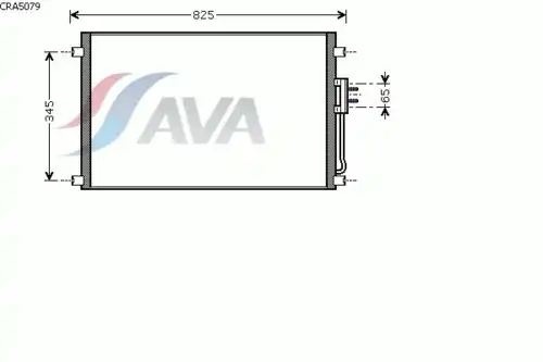 Радиатор кондиционера (конденсатор) AVA CRA5079