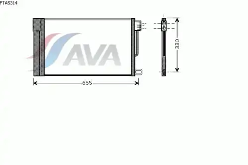 Радиатор кондиционера (конденсатор) AVA FTA5314D
