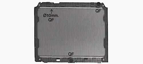 Радиатор системы охлаждения двигателя AVA FD2370