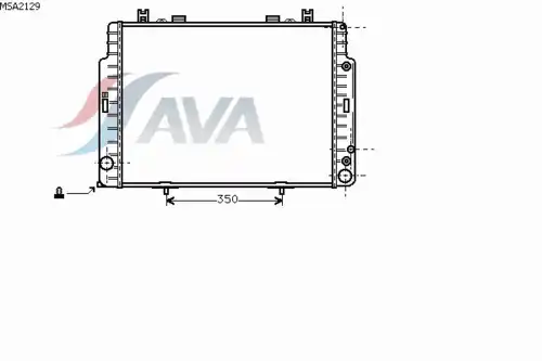 Радиатор системы охлаждения двигателя AVA MSA2129