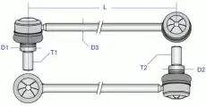 Тяга стабилизатора MOOG PE-LS-0592