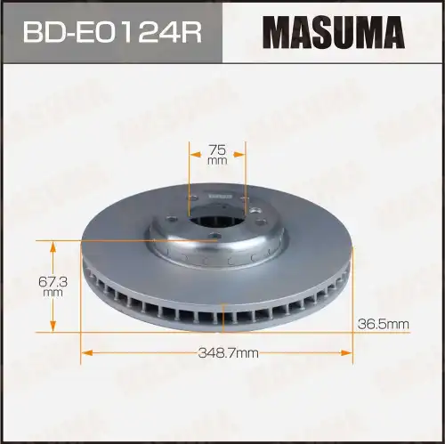Тормозной диск MASUMA BD-E0124R