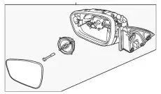 MIRROR ASY - REAR VIEW OUTER PJ6Z17682AB FORD