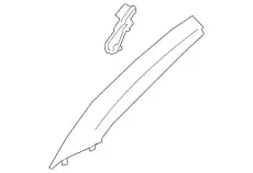 MOULDING - WINDSHIELD LJ6Z7803598AE FORD