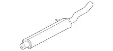 MUFFLER ASY - CENTRE AND REAR LX6Z5230PG FORD