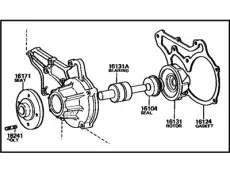 помпа Toyo 16110-39035 TOYOTA / LEXUS
