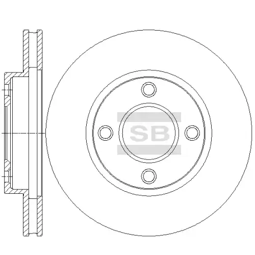 Тормозной диск SANGSIN SD4265