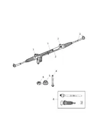 Рулевой наконечник DODGE 5143556AA
