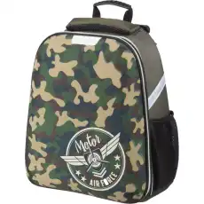 Ранец №1School Basic Military, 2 отд., эргоном. спинка 975126