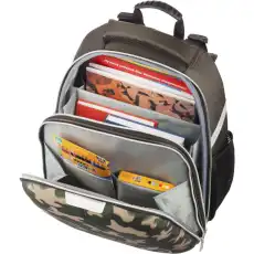 Ранец №1School Basic Military, 2 отд., эргоном. спинка 975126