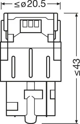 Автолампа OSRAM 7505DRP-2БЛ