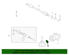 сальник дифференциала 35x56x9/14.8 Maz MB393932 MITSUBISHI