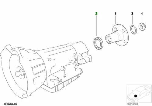 Сальник !43.5x62.3x12 \BMW 3' E36, 5' E34, E39 24 20 1 422 581