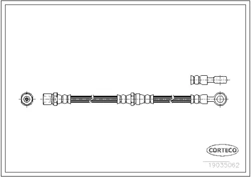 Трос сцепления CORTECO 19035062