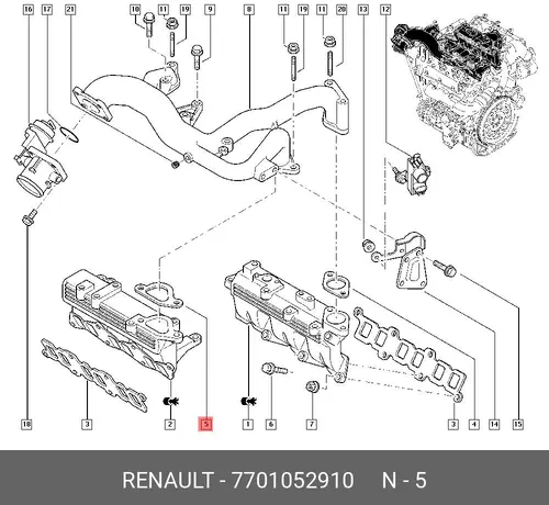 RENAULT 7701052910
