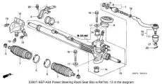 Рулевая рейка ACURA 53601SEPA03