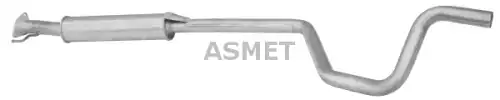 глушитель средняя часть Rov 30.009 ASMET