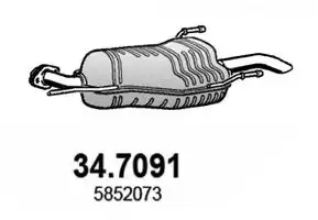 Глушитель основной 34.7091 ASSO