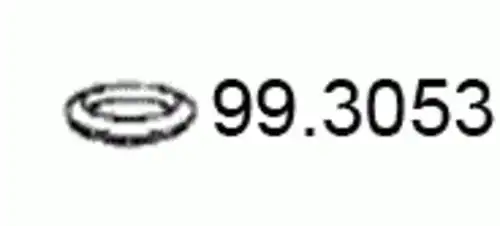 Прокладка глушителя ASSO 99.3053