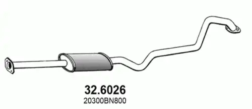 ГЛУШИТЕЛЬ СРЕДНЯЯ ЧАСТЬ 32.6026 ASSO