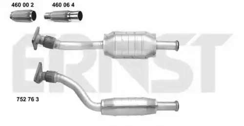 катализатор глушителя Ren 752763 ERNST