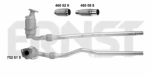 катализатор глушителя Opel 752015 ERNST