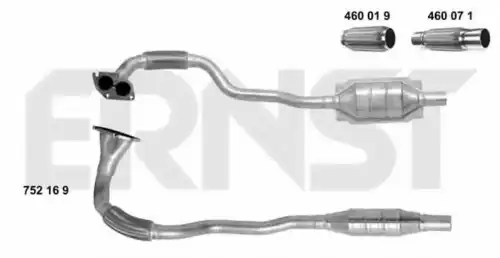 катализатор глушителя Opel 752169 ERNST
