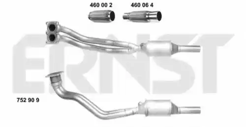 катализатор глушителя VW 752909 ERNST