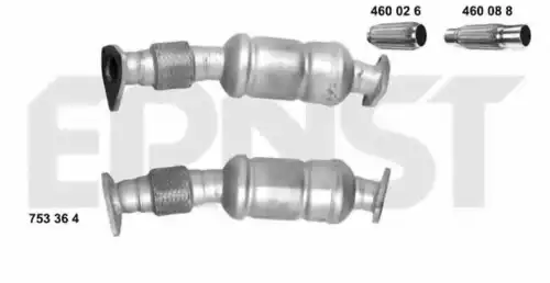 катализатор глушителя Audi 753364 ERNST