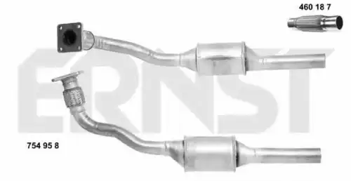 катализатор глушителя VW 754958 ERNST