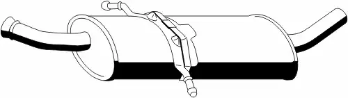 глушитель средняя часть MB 350013 ERNST