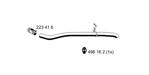 глушитель передняя часть Opel 033145 ERNST