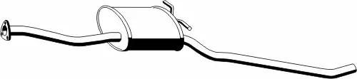 глушитель средняя часть Opel 023191 ERNST