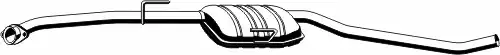 глушитель средняя часть лев. Opel 025010 ERNST
